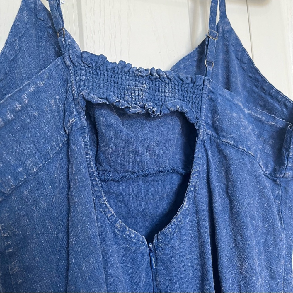 Blue Denim Look Spaghetti Strap Dress - Picture 5 of 6